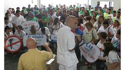 PREPARACIÓN. Participaron agentes de Provincia y Municipio..