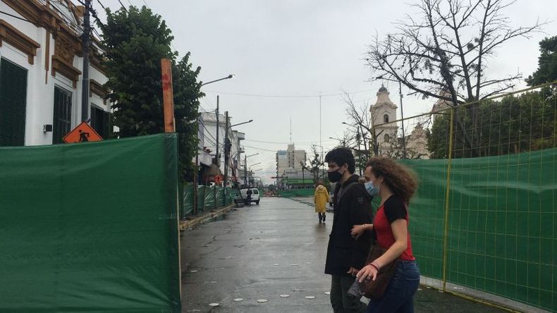 Las obras sobre la calle Rivadavia arrancaron en los últimos días y está previsto que concluyan a fines de febrero..