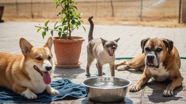 Es clave asegurarles a los perros y gatos agua limpia y fresca. (Los Andes).