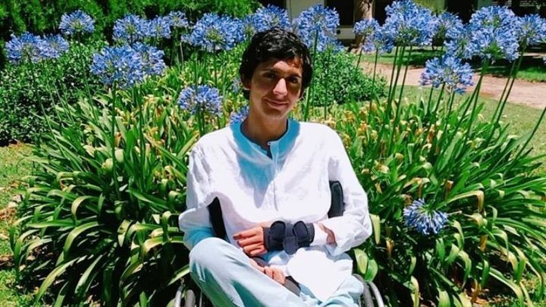 El joven tiene 29 años y está cuadripléjico desde 2017..