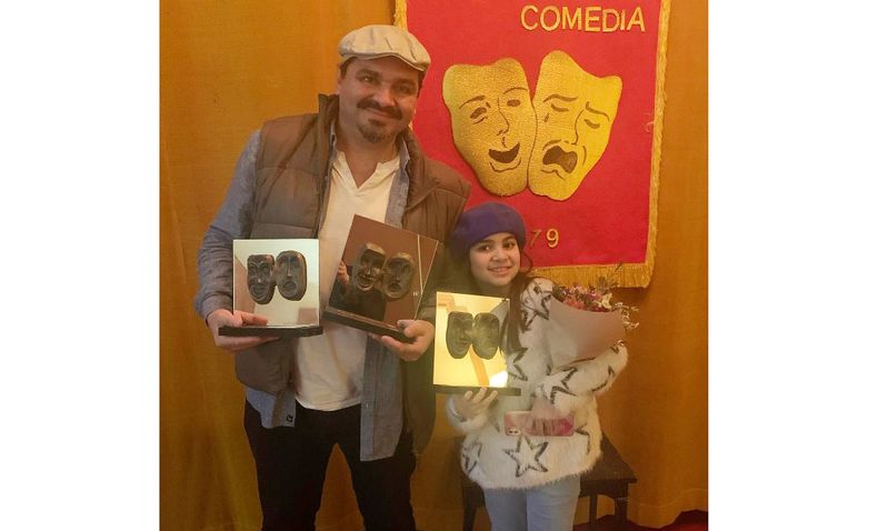 Fernando y Venecia Felker, padre e hija fueron premiados.