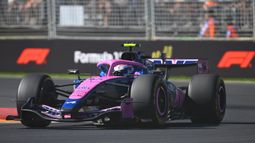 Franco Colapinto sobre la pista del Albert Park, en Australia. Franco Colapinto sobre la pista del Albert Park, en Australia.