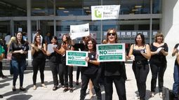 Las mujeres del Banco Provincia se hicieron escuchar