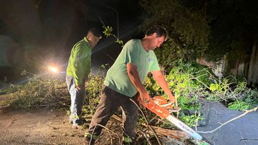 DÍA Y NOCHE. El gremio destaca el trabajo de los municipales tras el temporal. &nbsp;