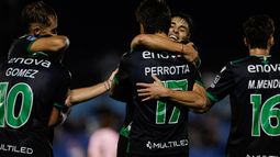 Tiziano Perrotta marcó los dos tantos de Banfield.&nbsp;