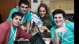 Los chicos de Ice Cream Sandwich, el equipo ganador del reality..