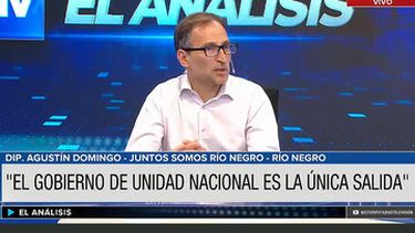 UNIDAD NACIONAL ES LAÚNICA SALIDA. La opinión del diputado Agustín Domingo.&nbsp;