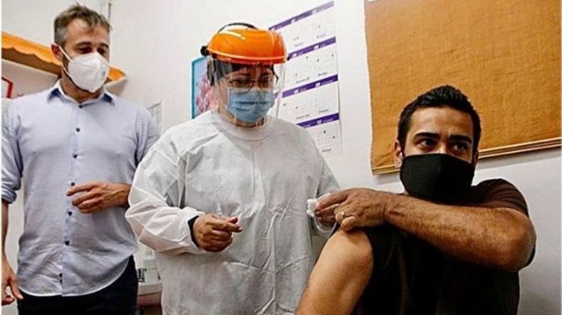 Hasta el momento se vacunaron en Pilar 1.050 profesionales y personal de salud. .