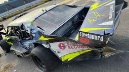 Así quedó el Chevrolet de Lynn tras el accidente..
