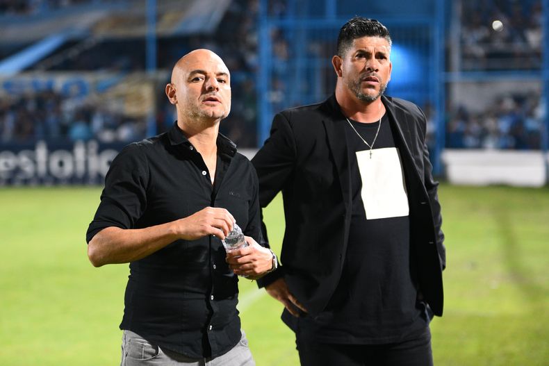 LA DUPLA Favio Orsi y Sergio Gmez lograron la victoria ms importante como entrenadoresnbsp