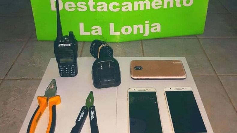 “HERRAMIENTAS”. Los elementos incautados a la banda..