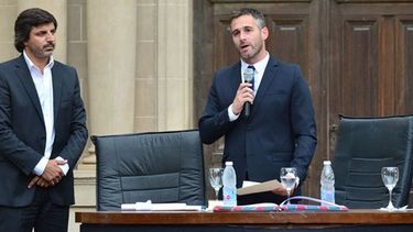 Pilar a Diario | (Fredy Caballero). SÍ, JURO. Achával asumió ante el presidente del HCD, Maximiliano Voss. .