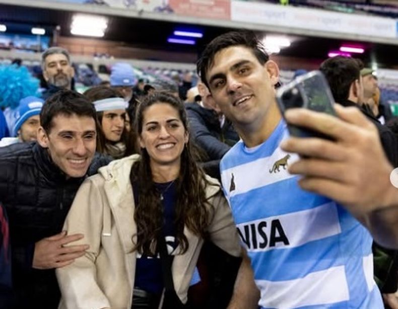 Pablo Matera fue uno de los más buscado por los hinchas en Escocia.