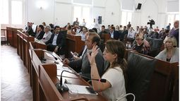 SESIÓN. Sin comisiones por el paro, la mayoría de los expediente se trató sobre tablas..