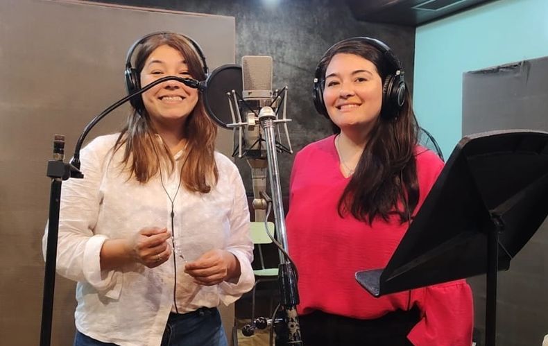 Natalia y Cecilia Godoy presentaron su tercer disco de música católica.