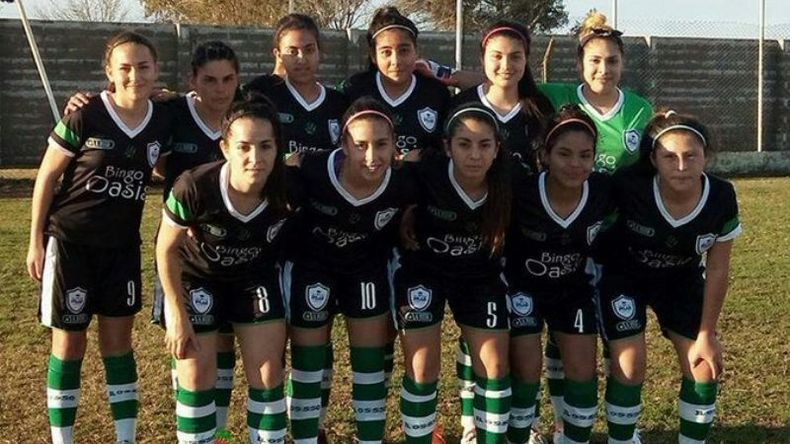 El equipo de Real Pilar que debutó esta tarde ante Lima FC en la Primera B de AFA..