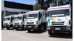 CAMIONES. El Municipio adquirió nuevos rodados para mejorar los servicios..