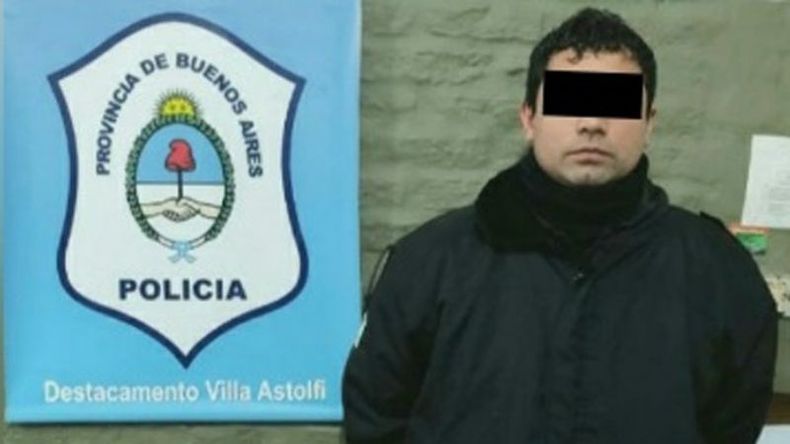 El acusado fue detenido esta mañana en la estación ferroviaria de Villa Astolfi. .