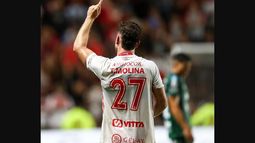 Tomás Molina y su primer grito del 2026. Lleva 18 goles en Argnentinos Juniors. Tomás Molina y su primer grito del 2026. Lleva 18 goles en Argnentinos Juniors.