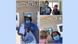 Hoy llevamos 30 cajas de Pervinox que se usa en la Maternidad de Pilar, agradecidas a todos los que nos ayudan, con elementos esenciales que no pueden faltar en ningún lugar de atención a la salud, más salud, más comunidad, mejores sociedades! @MunicipioPilar @BettinaPancino1. Comprometidas / @ComprometidasAC..