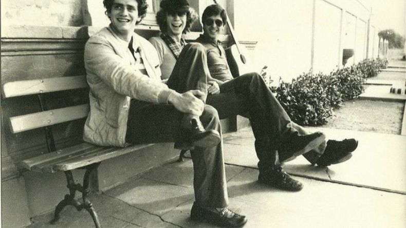 PIONEROS. Calvera, Walter Turco y Chino Martinelli, en los años 70..
