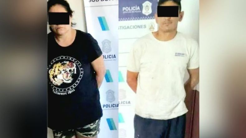 La madre de la menor y su pareja fueron detenidos tras un allanamiento en su casa de Agustoni. .
