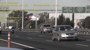 161 k/h, la velocidad detectada en esta camioneta el 12 de mayo último. .