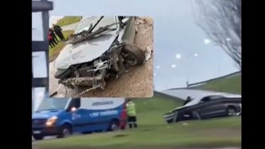 cinco jovenes se accidentaron en ruta 25 y panamericana