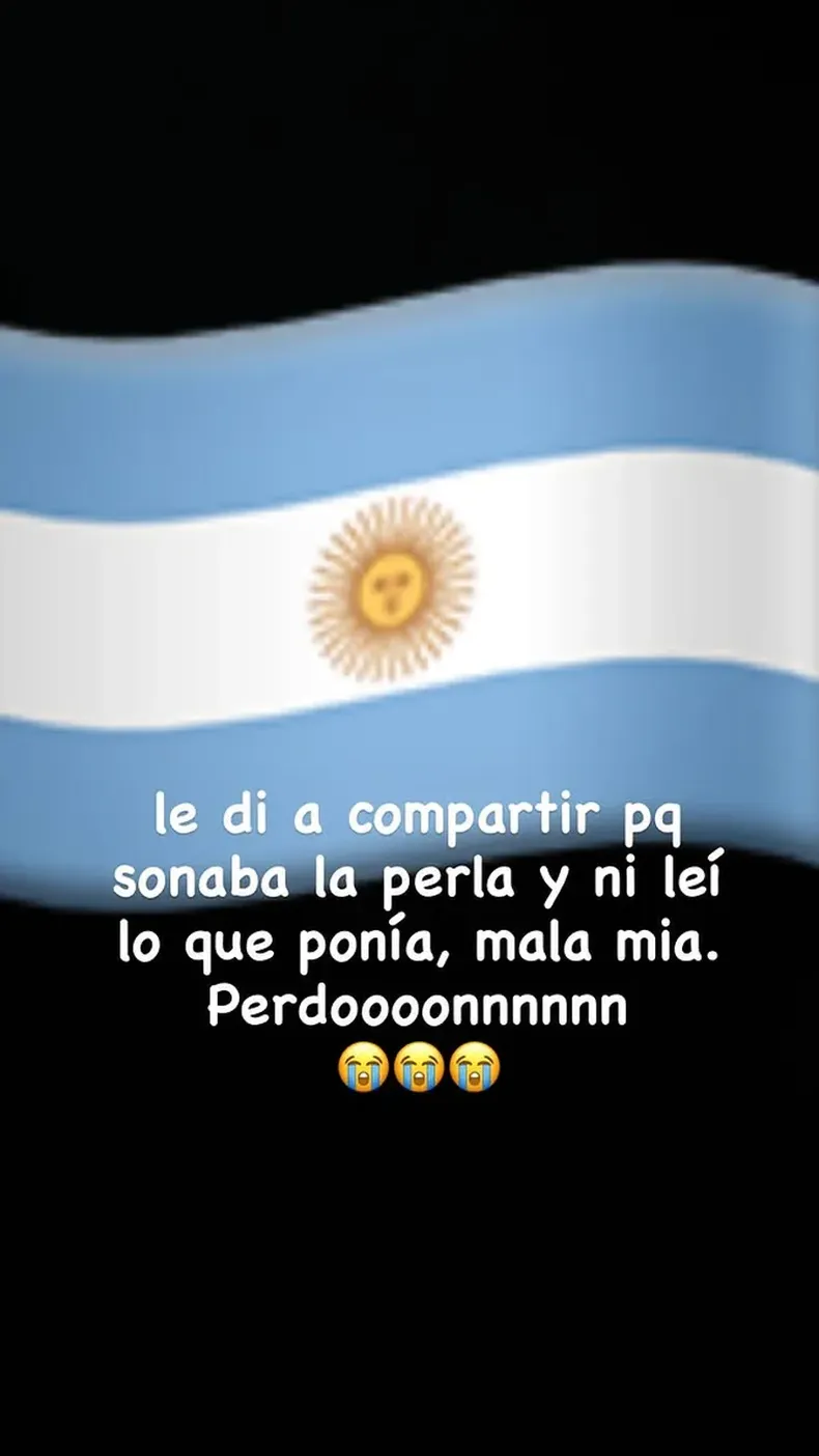 La publicación de Rosalía en sus historias de Instagram. (IG Rosalía).