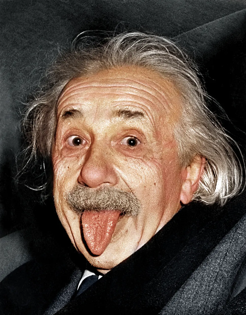 Albert Einstein y su famosa foto sacando la lengua. (yesterdaysamerica.net)..png