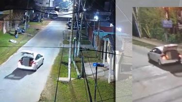 VIDEO: Así los delincuentes se llevaron la caja fuerte robada en una inmobiliaria de Pilar.