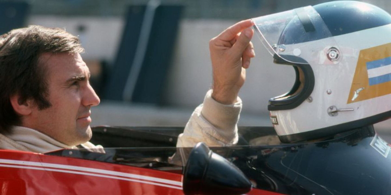 Lole Reutemann con su casco. (airedesantafe.com.ar).