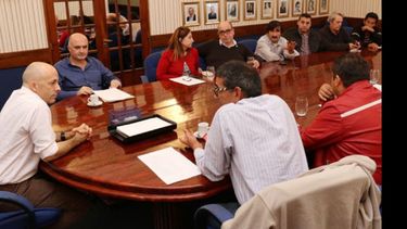 REUNIÓN. Ducoté recibió a sindicalistas municipales..