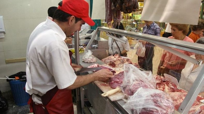 PARA ARRIBA. La carne de uno de los rubros que más aumentó en diciembre. .