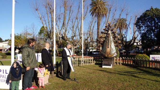 La Virgen de Luján, en la plaza