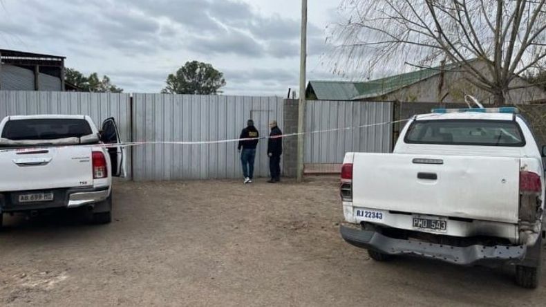 La propiedad asaltada donde el ladrón de 52 años fue abatido de un tiro en el pecho. Foto @juancaimpacto.