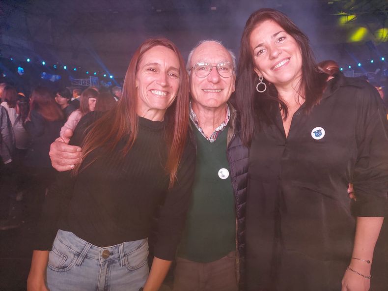Eleonora Etchart, Hugo Moreno y Lorena Salvagno.