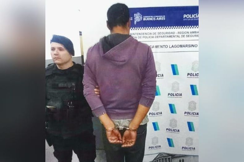 El agresor fue detenido durante un allanamiento realizado en su domicilio.