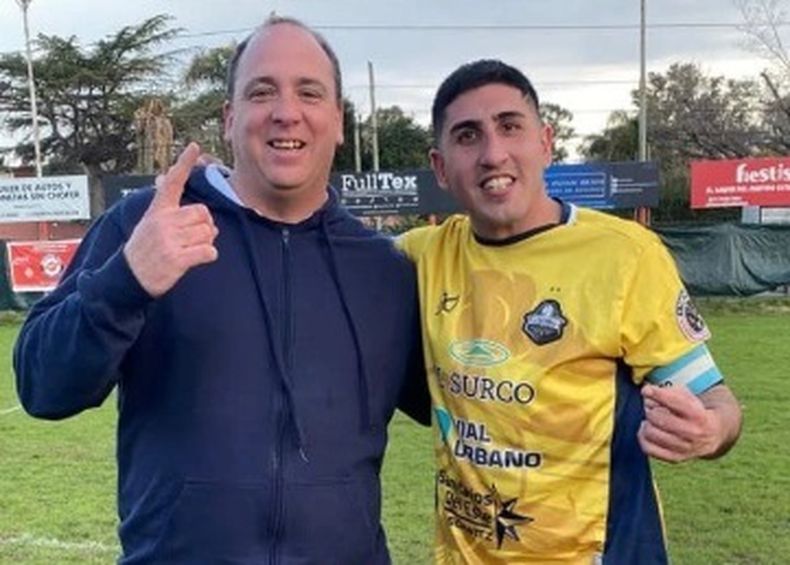MADE IN PILAR. El Colo González junto al Pelle Alva, tras la consagración.