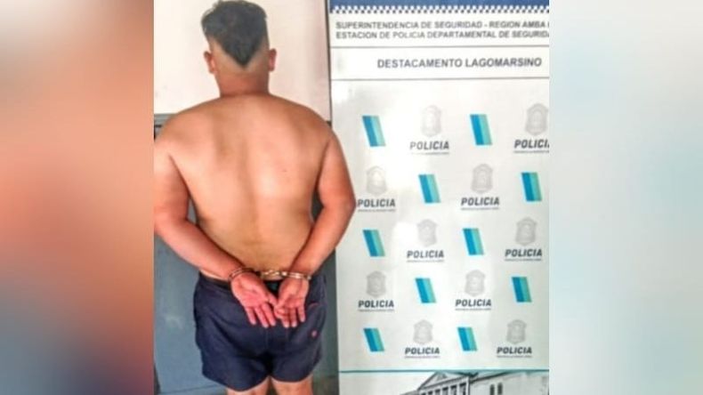 El detenido tiene 23 años y es oriundo de Lagomarsino..