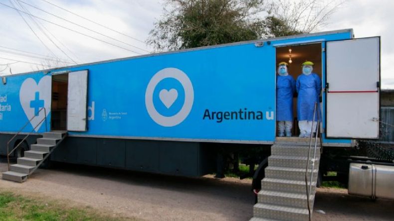 Esta semana Pilar sumó un nuevo camión de testeo. .
