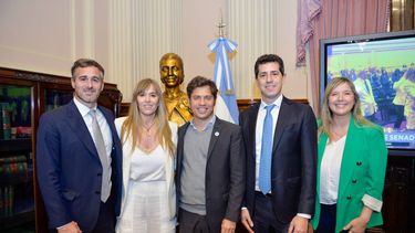 EN EL CONGRESO. Achával, Di Tullio, Kicillof, De Pedro y Álvarez Rodríguez. &nbsp;