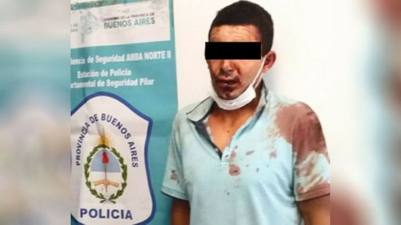 El abusador, de 33 años, fue reducido a golpes por los familiares de la nena. .
