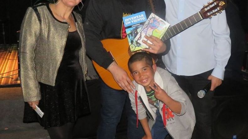 Ana Bueno, el músico Nicolás Favio y Víctor Koprivsek, otro fiel colaborador. .