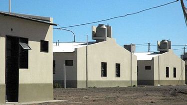 BARRIO. Es el modelo de vivienda a construir con el Plan Techo Digno. .
