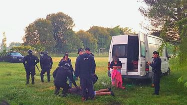 OPERATIVO. Uno de los detenidos vive en un barrio privado de Villa Rosa..