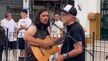 A DÚO. Rafa Villamayor junto a León Gieco, encuentro impensado y soñado.
