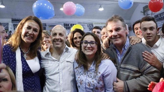 EQUIPO. La apelación al grupo de trabajo fue una de las claves del discurso..