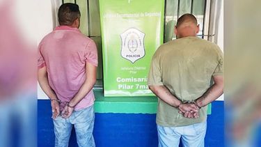 ESPOSADOS. Los delincuentes detenidos tiene 37 y 48 años..