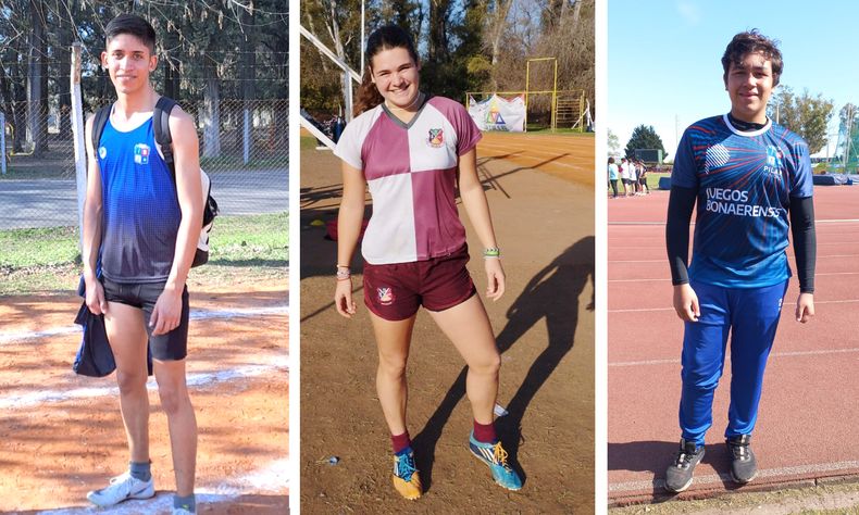 Daniel Luna, Felicitas Juri y Bautista Olguín son parte de los clasificados a Mar del Plata.